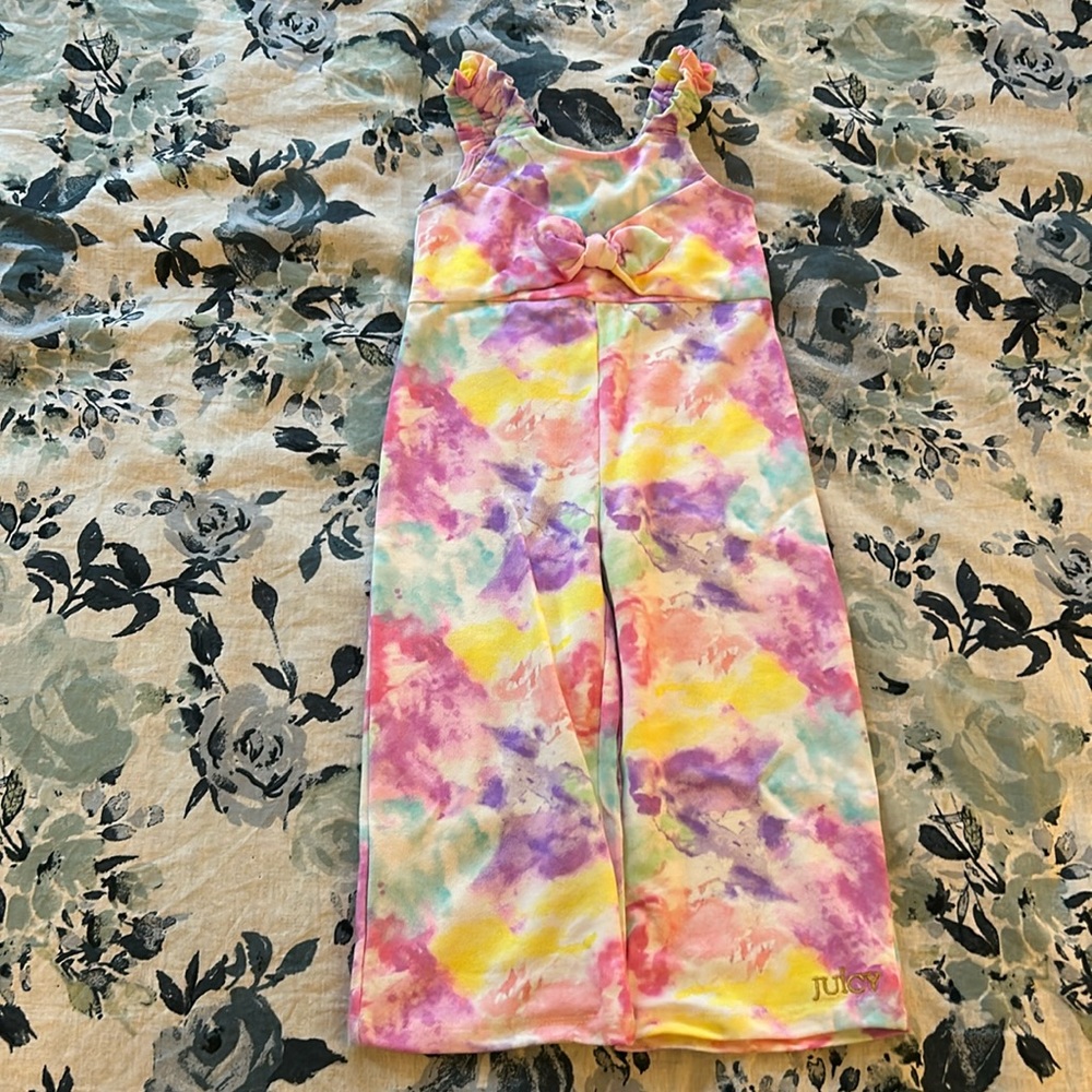Juicy Couture Kids Rainbow Splatter Romper - Sz 3T